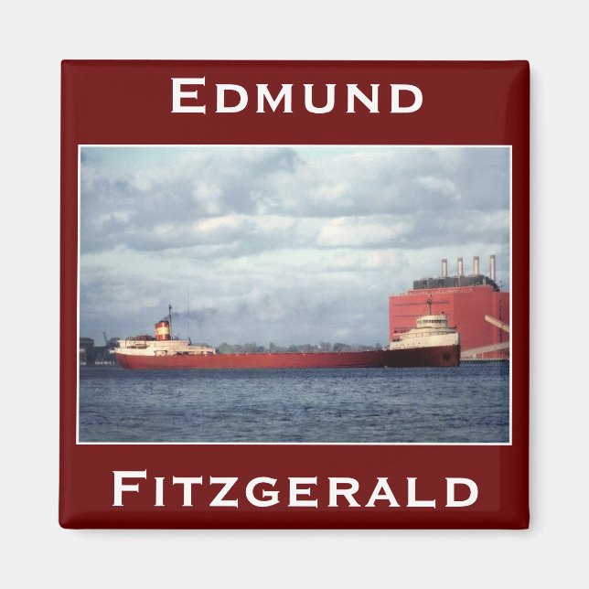 Imã The Edmund Fitzgerald on the St. Clair River (Frente)