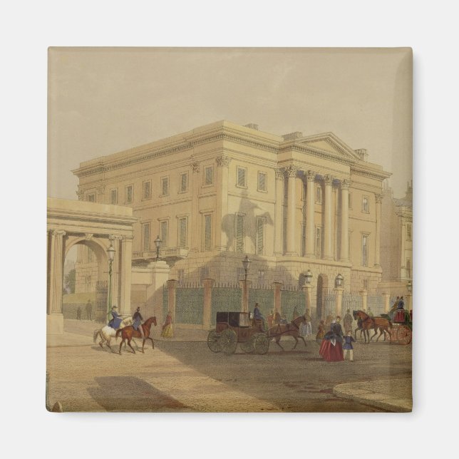 Imã The Exterior of Apsley House, 1853, por J. Dillon  (Frente)