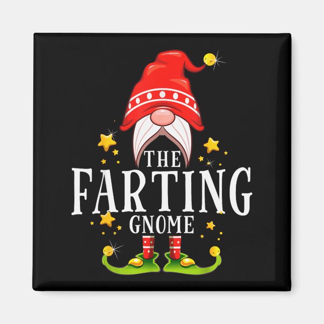 Imã The Farting Gnome Christmas Matching  (Frente)
