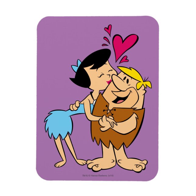 Ímã The Flintstones | Betty Kissing Barney (Vertical)