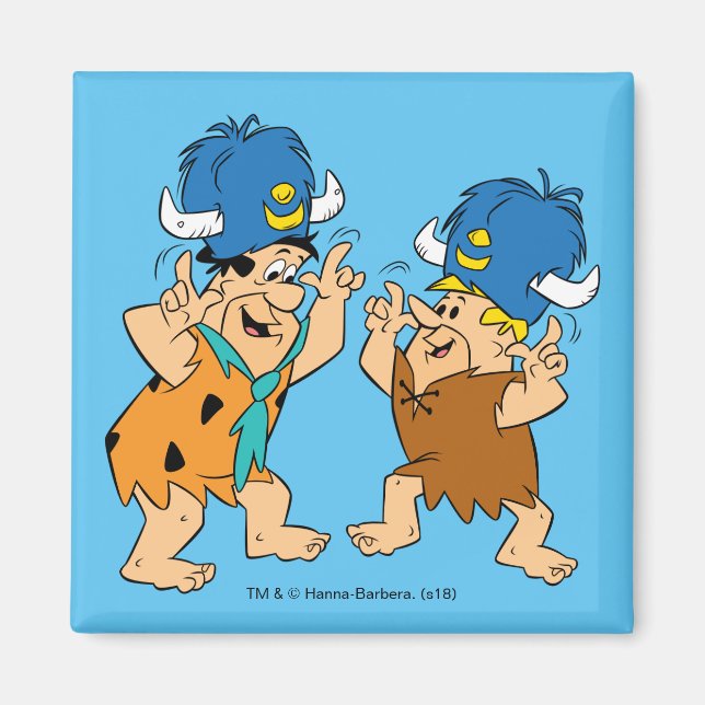 Imã The Flintstones | Fred & Barney Water Buffaloes (Frente)