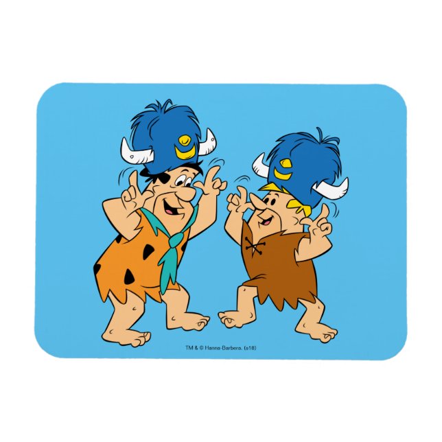 Ímã The Flintstones | Fred & Barney Water Buffaloes (Horizontal)