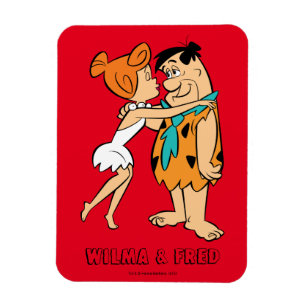 Ímã The Flintstones Wilma Kissing Fred