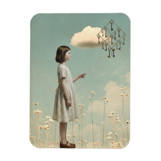 Ímã The Girl & Her Key Kite | Surreal Storybook 