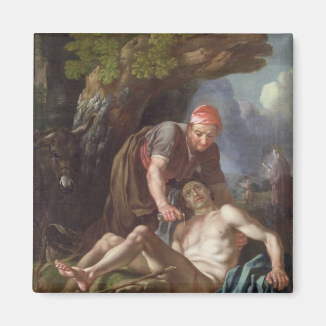 Imã The Good Samaritan, c.1751-52 (óleo na canvas) (Frente)