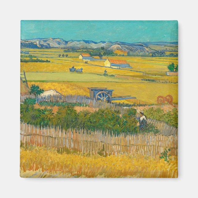 Imã The Harvest, 1888, por Vincent van Gogh (Frente)
