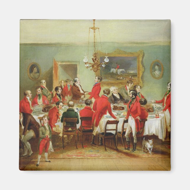 Imã The Hunt Breakfast, Hall do Solteiro, 1836 (óleo l (Frente)