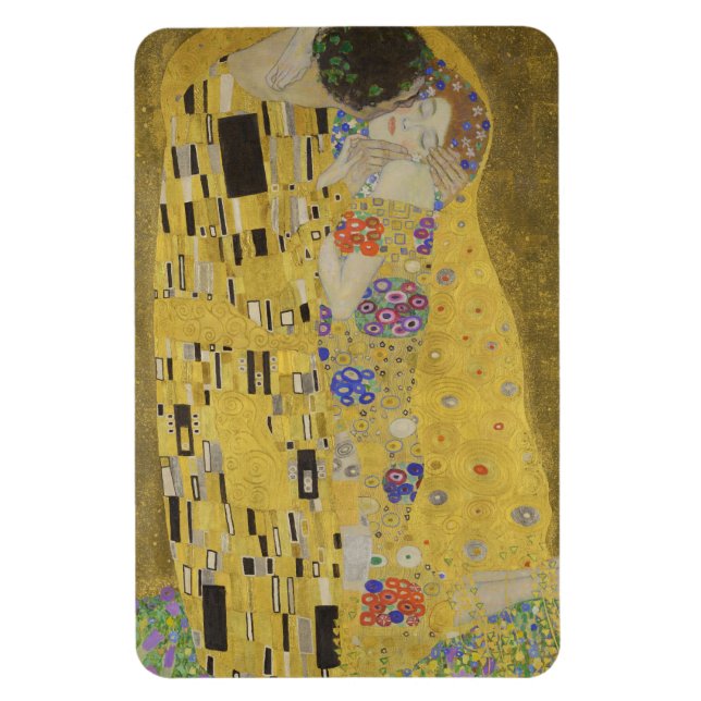Ímã The Kiss, Art Nouveau Oil Painting, Gustav Klimt (Vertical)
