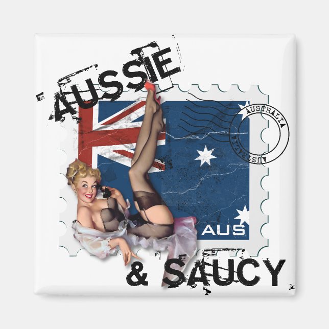 Imã The Kitsch Bitsch : Aussie & Saucy Pin-Up (Frente)