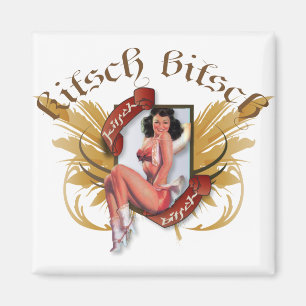 Imã The Kitsch Bitsch : Kowgirl Kitsch Tatuagem Pin-Up