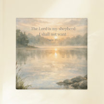 The Lord Is My Shepherd Scripture Psalm 23:1 Faith