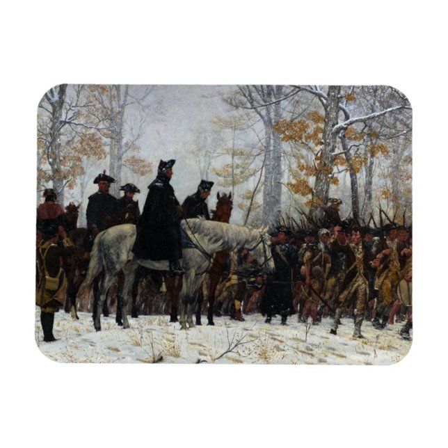 Ímã The March to Valley Forge por William B. T. Trego (Horizontal)