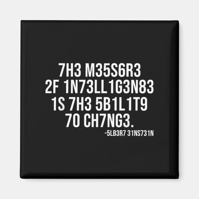 Imã The Measure Of Intelligence Coded Motivational Sci (Frente)