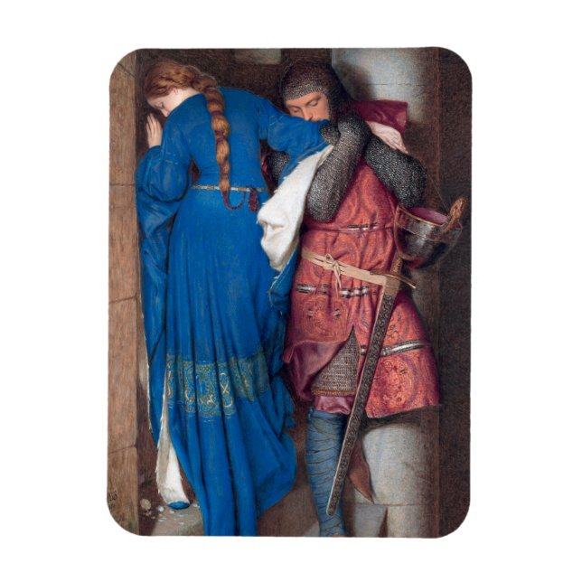 Ímã The Meeting on Turret Stairs (por F.W. Burton) (Vertical)