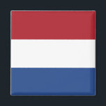 Imã The Netherlands (Dutch) Flag<br><div class="desc">Customizable World Flag Products - Please feel free to add your own text.</div>