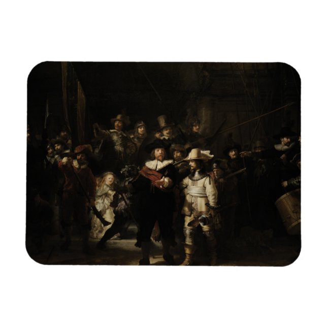 Ímã The Night Watch por Rembrandt van Rijn (Horizontal)