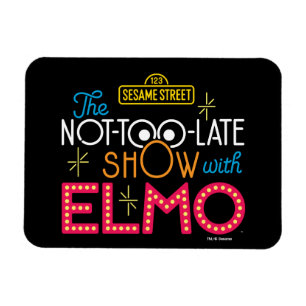 Ímã The Not-Too-Late Show com Elmo