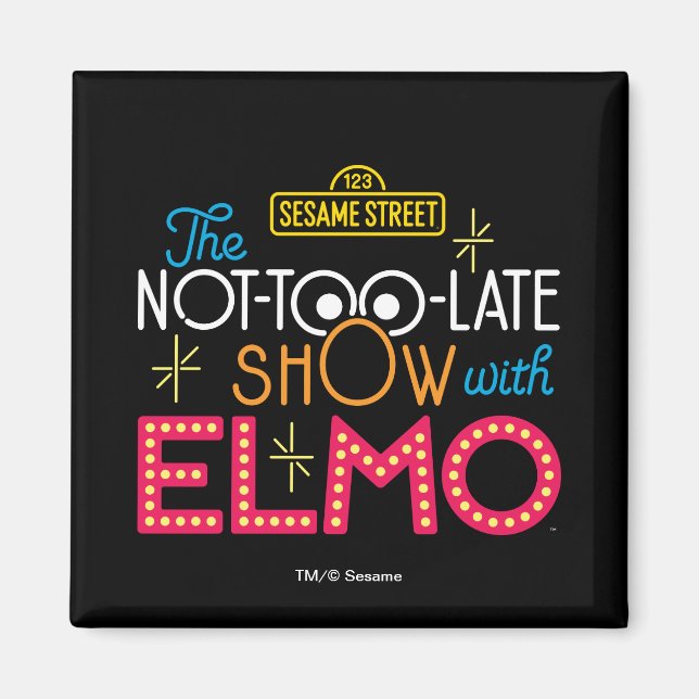 Imã The Not-Too-Late Show com Elmo (Frente)