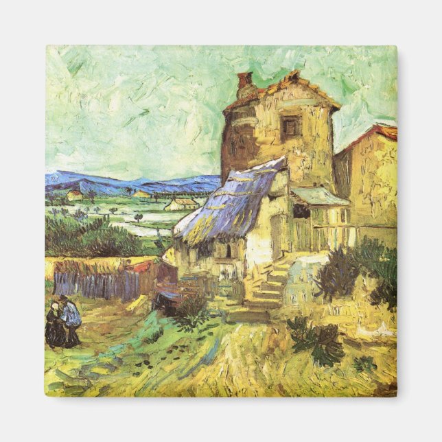 Imã The Old Mill por Vincent van Gogh (Frente)