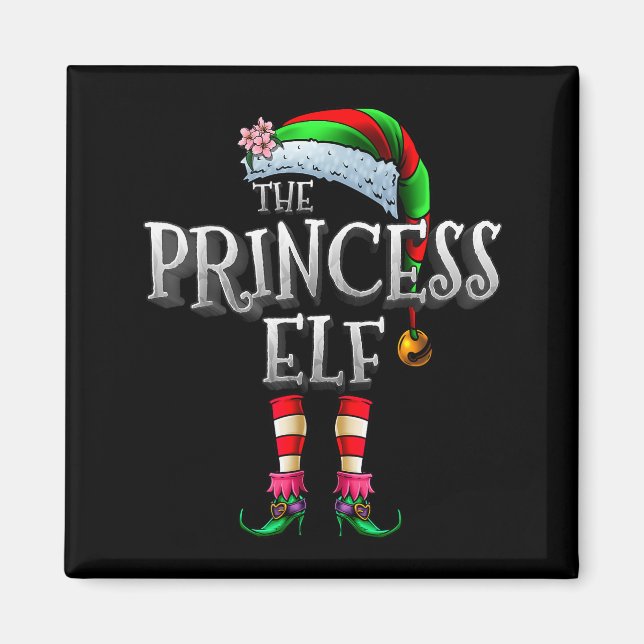 Imã The Princess Elf Shirt Matching Family Funny Chris (Frente)