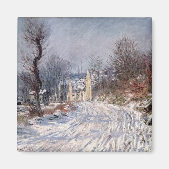 Imã The Road to Giverny, Winter, 1885 (Frente)