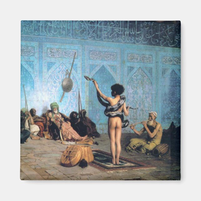 Imã "The Serpent Charmer", por Jean Leon Gerome (Frente)