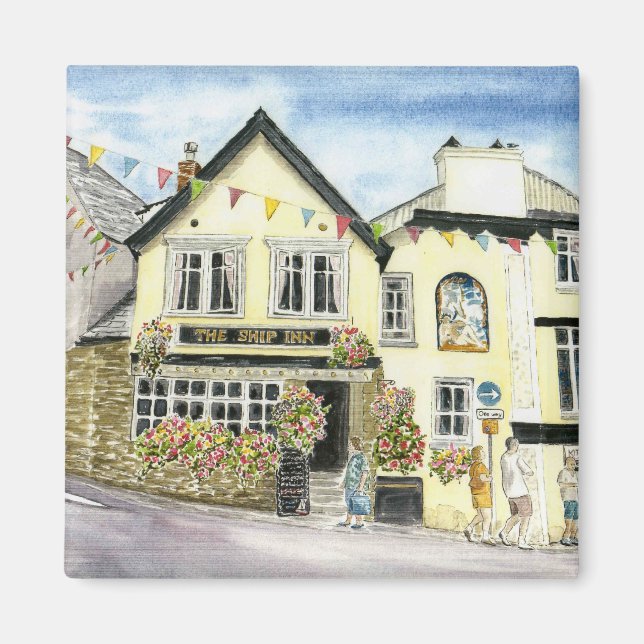 Imã 'The Ship Inn (Fowey)' (Frente)