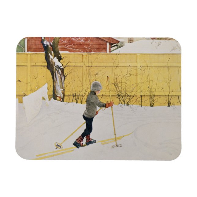 Ímã The Skier, c.1909 (Horizontal)