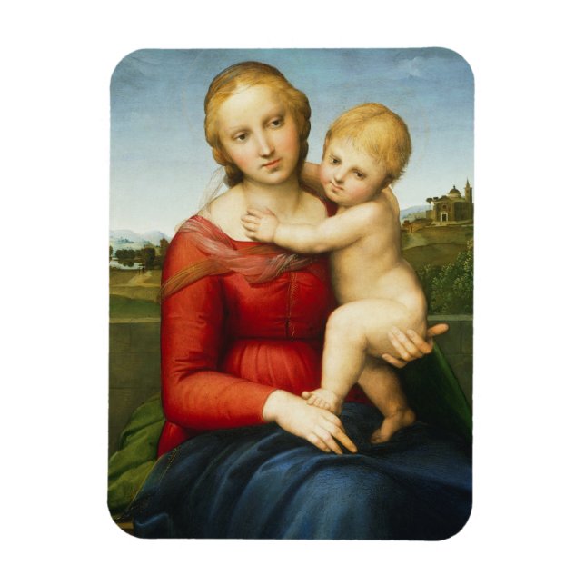 Ímã The Small Cowper Madonna, c.1505 (óleo no painel) (Vertical)