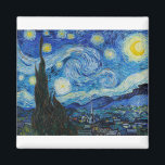 Imã The Starry Night 1889, por Vincent van Gogh<br><div class="desc">Vincent Willem van Gogh (holandês: [ˈvɪ nsɛ nt ˈʋ lamix vɪ ɱɑ x] (escuta);[nota 1] 30 de março de 1853 - 29 de julho de 1890] foi um pintor Poste-impressionista neerlandês que se tornou, postumamente, uma das figuras mais famosas e influentes da história da arte ocidental. Em uma década, ele...</div>