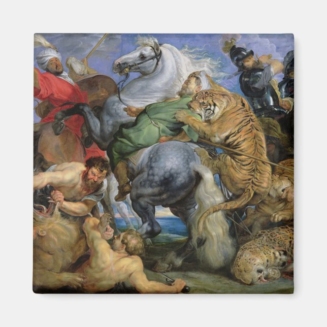 Imã The Tiger Hunt, c.1616 (Frente)
