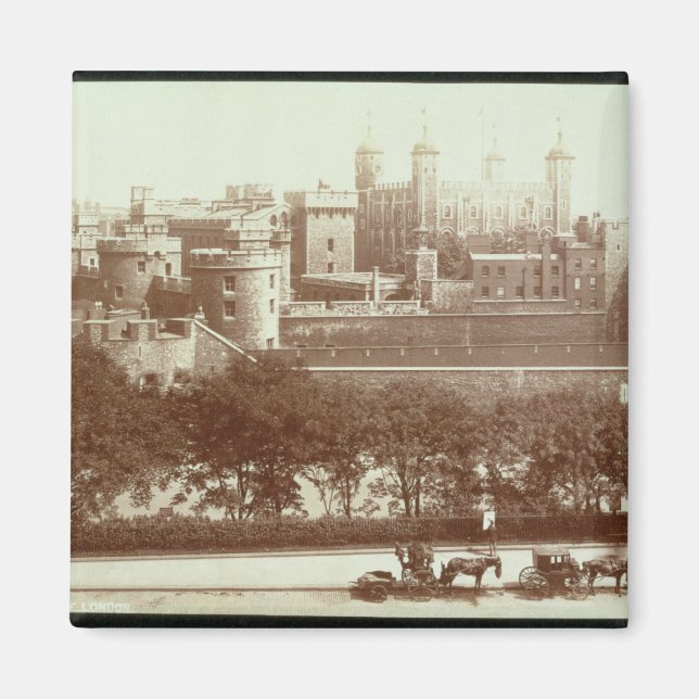 Imã The Tower of London (foto de sepia) (Frente)