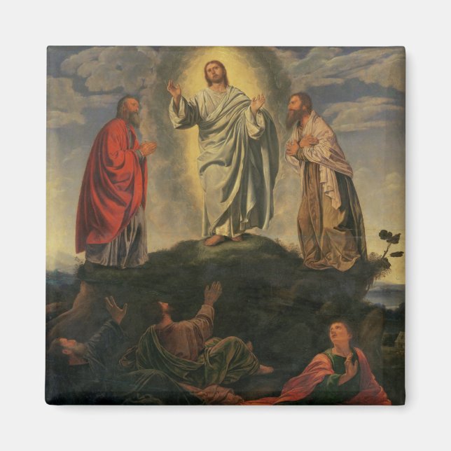 Imã The Transfiguration, c.1527-33 (óleo no painel) (Frente)