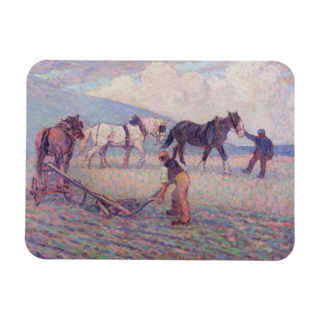 Ímã The Turn-Rice Plow, c.1909 (óleo na canvas) (Horizontal)