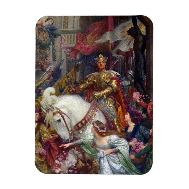 Ímã The Two Crowns c. 1900, por Sir Frank Dicksee (Vertical)