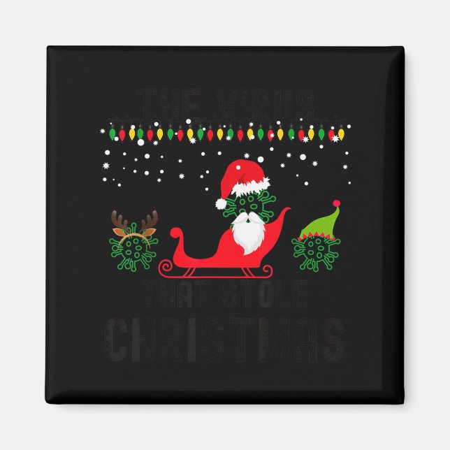 Imã The Virus That Stole Christmas 2020 Tacky Ugly Xma (Frente)