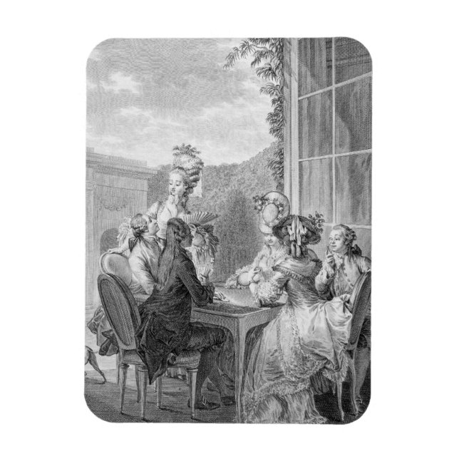 Ímã The Whist Party, 1783, gravado por Jean Dambrun (1 (Vertical)