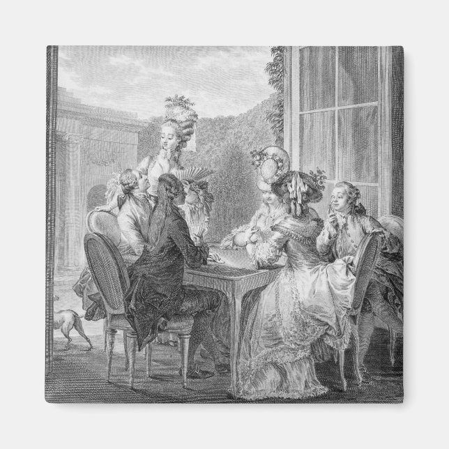 Imã The Whist Party, 1783, gravado por Jean Dambrun (1 (Frente)