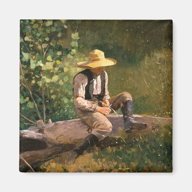 Imã The Whittling Boy (por Winslow Homer) (Frente)