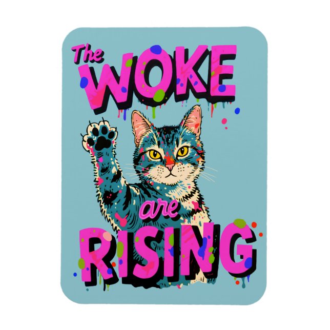 Ímã The Woke Are Rising (Vertical)