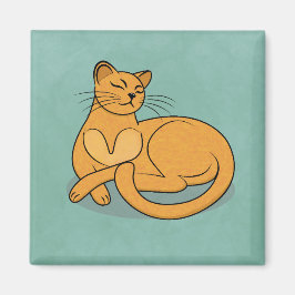 Imã The Yellow Cat Magnet