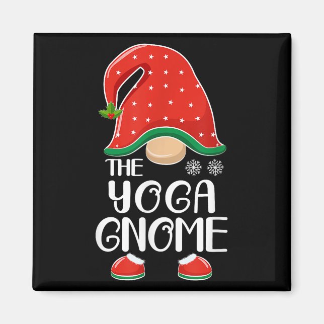 Imã The Yoga Gnome Elf Matching Family Group Christmas (Frente)