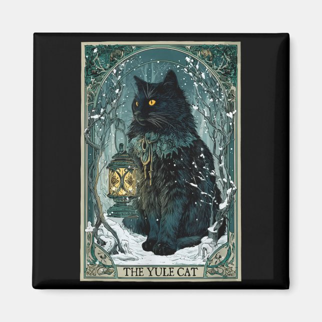 Imã The Yule Cat Tarot Card Icelandic Folklore Christm (Frente)