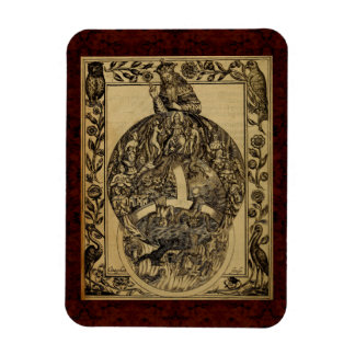 Ímã Theatrum Chemicum: 1652 Ilustração de Alquimia