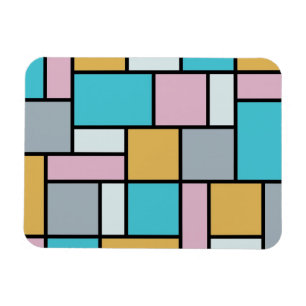Ímã Theo Van Doesburg - Composição 17 - Arte Mondrian
