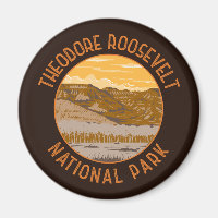 Theodore Roosevelt National Park Retro Distestido