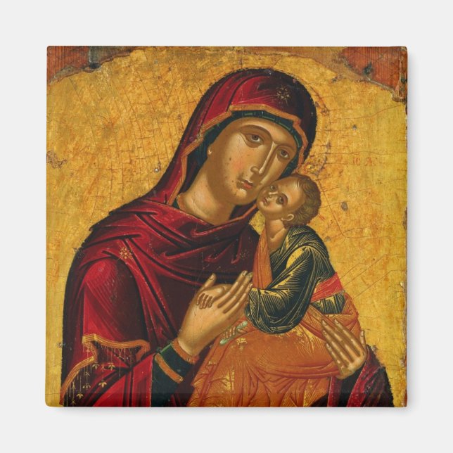 Imã Theotokos (Virgem Maria) e Ícone Cristo para Crian (Frente)