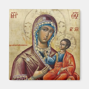 Imã Theotokos (Virgem Maria) e Ícone Cristo para Crian