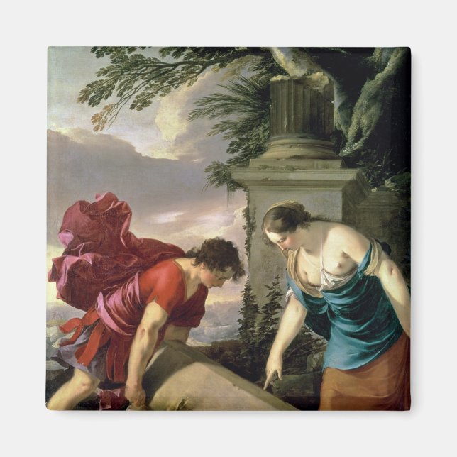 Imã Theseus e sua mãe Aethra, c.1635-36 (Frente)