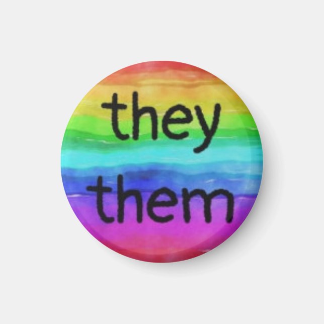 Imã They/Them pronoun magnet (Frente)